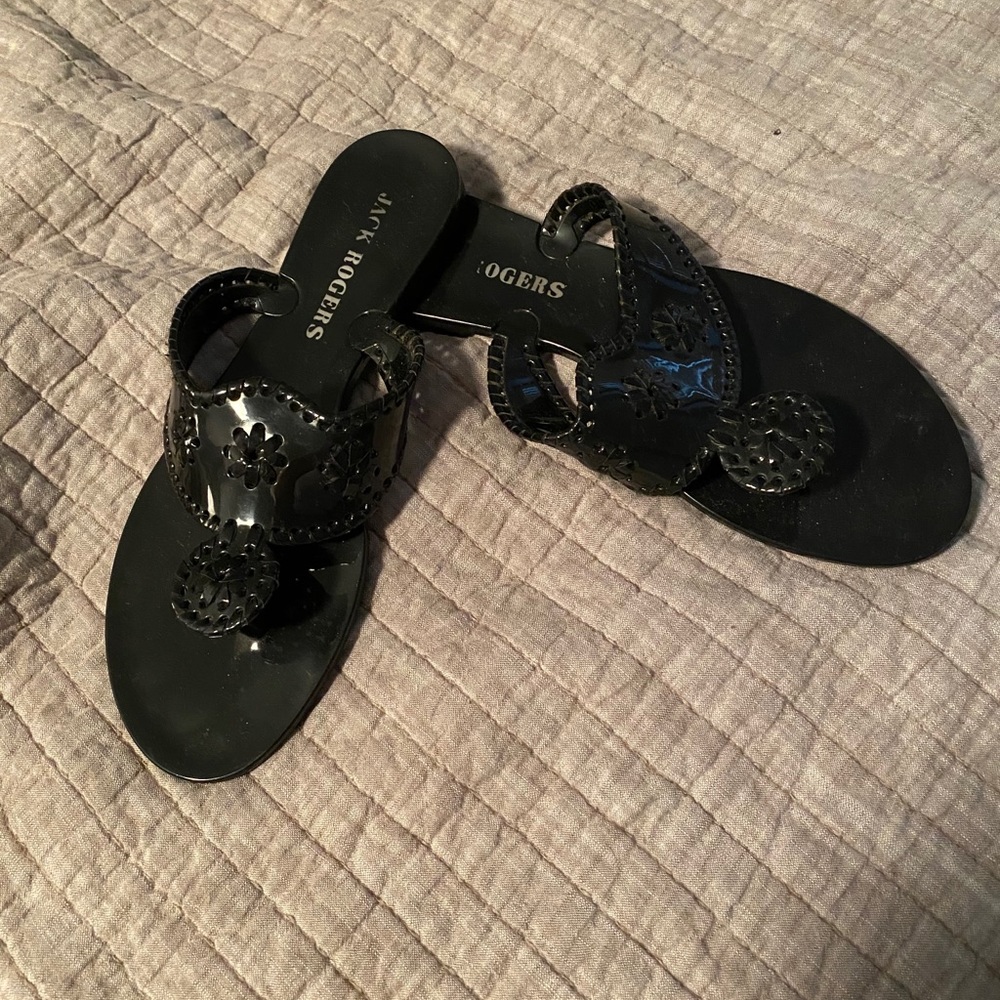 Jack Rogers jelly flip flops